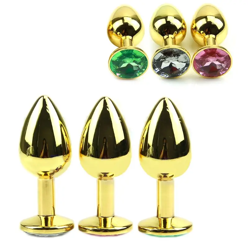 Нержавеющая сталь + хрустальные ювелирные изделия анальные шарики массаж