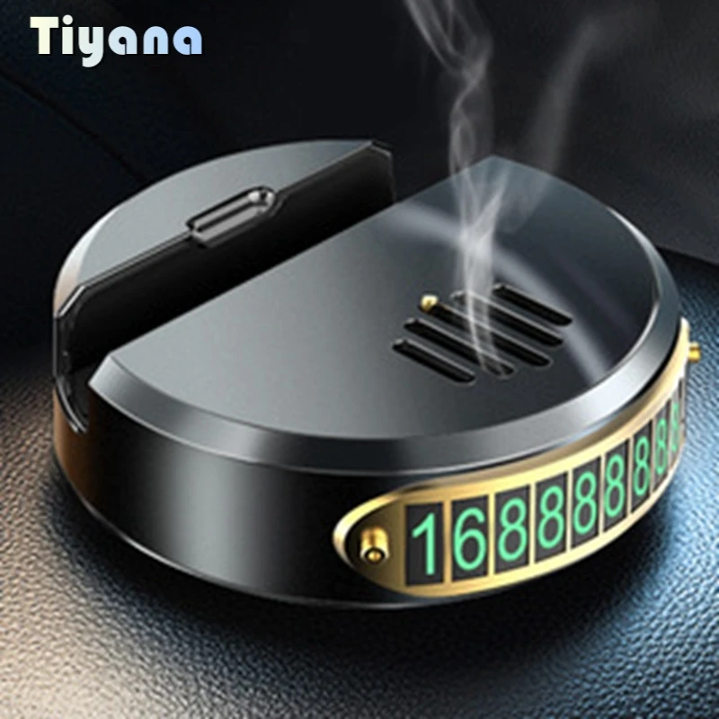 

Car perfume decoration car aromatherapy car mobile phone holder temporary parking number plate mobile phone number plate