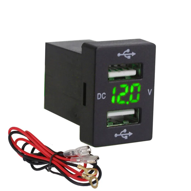 Подходит для автомобильного зарядного устройства с USB-разъемом 12-24 в 2 1 А быстрое
