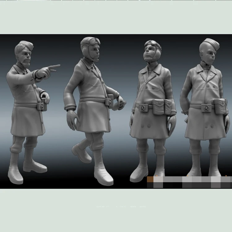 Готов к полету 1/35 полимерная модель солдата GK военные темы разобранный и