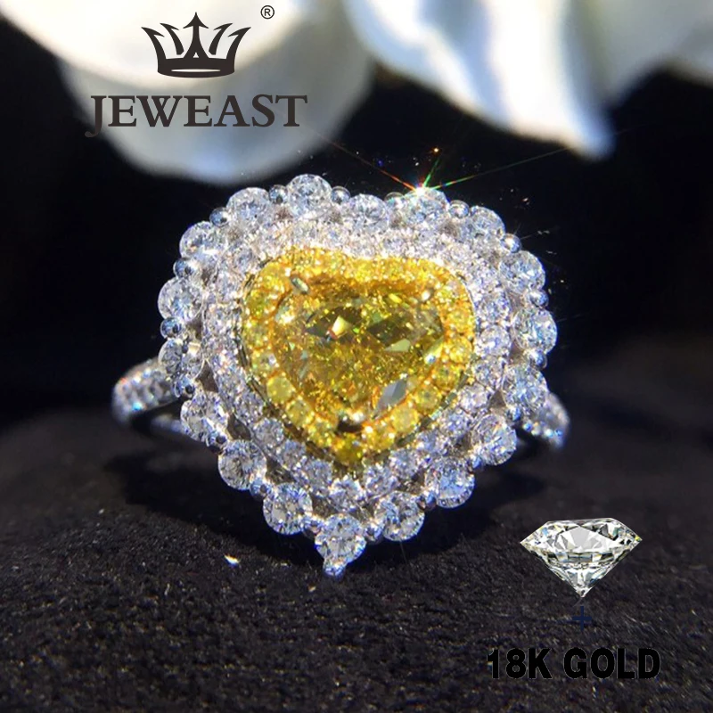 

Natural Diamond 18K Gold Pure Gold Ring Beautiful Gemstone Ring Good Upscale Trendy Classic Party Fine Jewelry Hot Sell New 2020