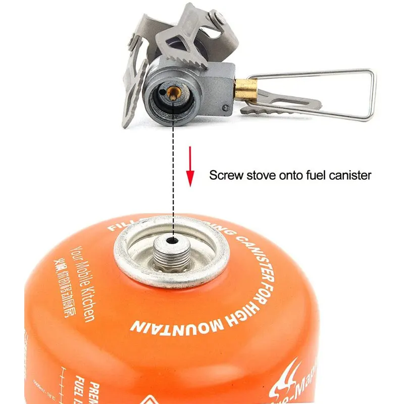 Портативные титановые мини-плиты газовая плита для кемпинга на открытом воздухе