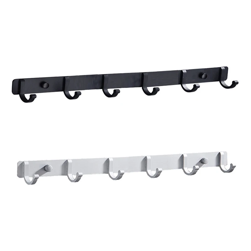 

Bathroom Hardware Set #3 Space Aluminum Bathroom Hanger Black Hook Wall Mount Aluminum Coat Hook Bathroom Robe Hooks Hat Rack