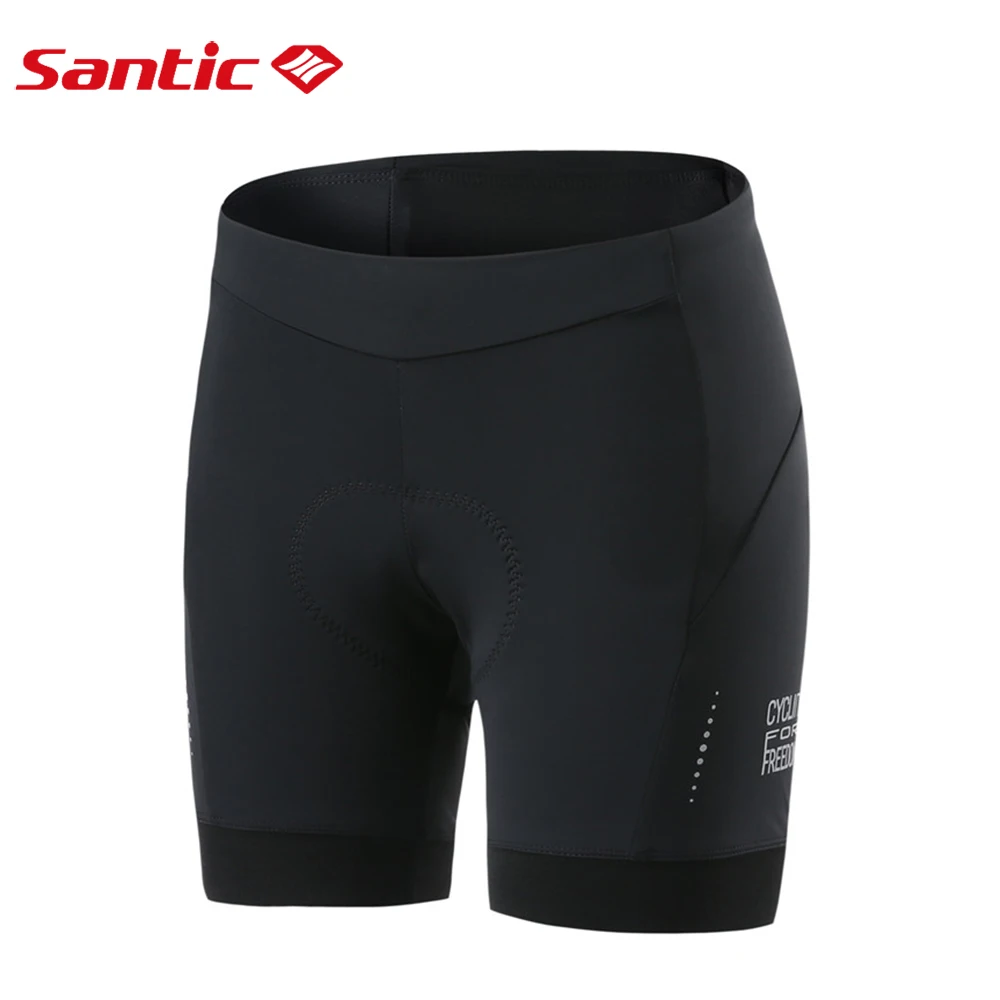 Женские велосипедные шорты Santic летние Горные штаны Coolmax 4D Pad противоударное