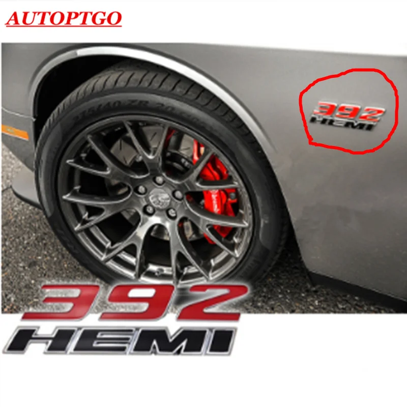 Красный Автомобильный Стайлинг 3D 392 HEMI значок эмблема брызговика боковая