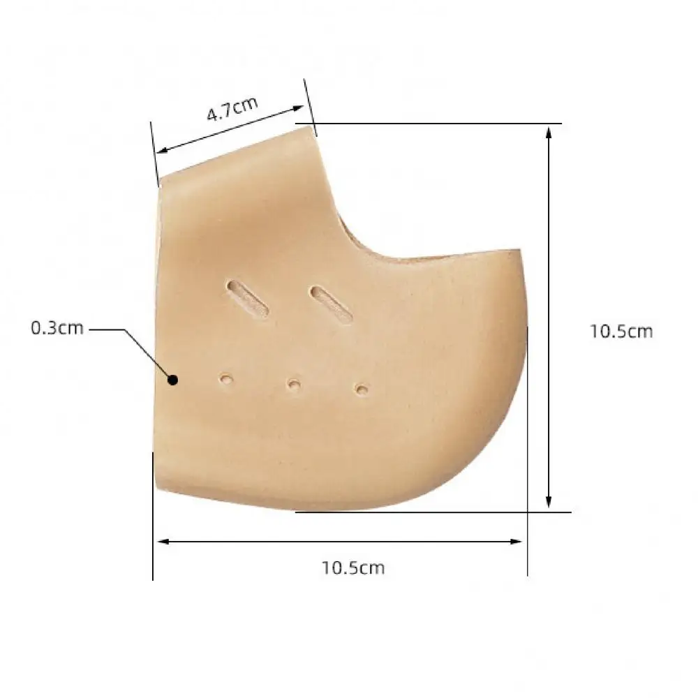 

2Pcs Comfortable Women Man Heel Covers Shock Absorption Anti-slip Slow Pressure Forefoot Cushion Pads with Cloth for Fitness