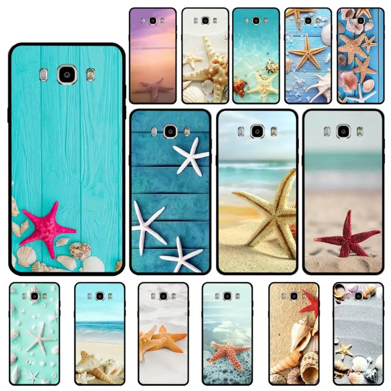 

Yinuoda Summer Beach Starfish Sea Shell Phone Case for Samsung J 4 5 6 7 8 prime plus 2018 2017 2016 J7 core