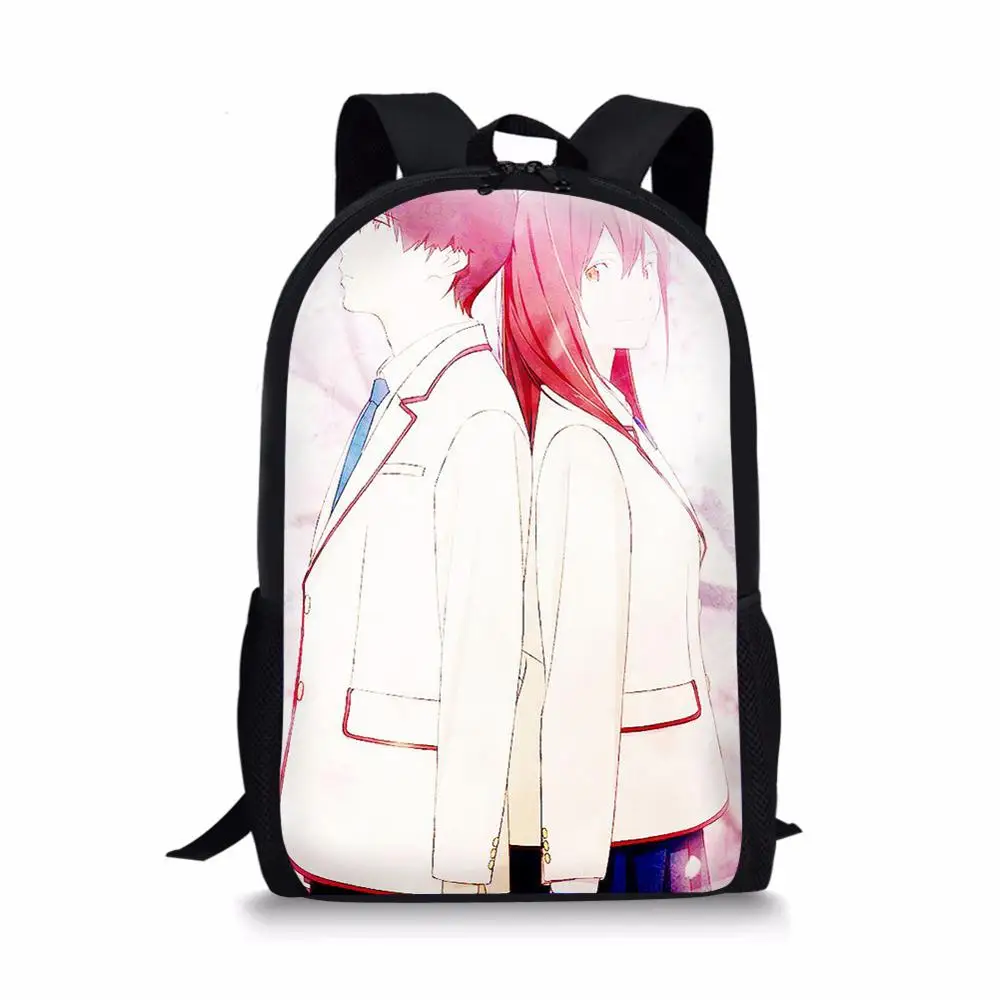 HaoYun Fashion Children Backpack I want to eat your pancreas Pattern School Book Bags Cartoon Gothic Design Teenagers School Bag