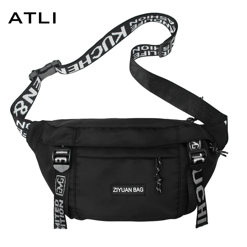 

Повседневные поясные сумки для мужчин, водонепроницаемые нагрудные сумочки через плечо из ткани «Оксфорд», забавные уличные дорожные тоут...