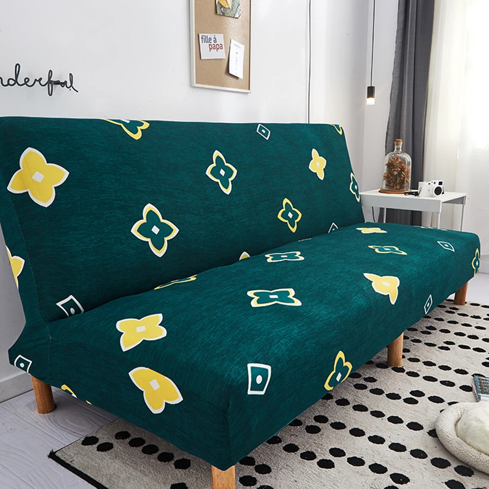 Spandex Elastic Armrest Sofa Bed Cover All-inclusive Folding Multiple Styles Armless Protector | Дом и сад