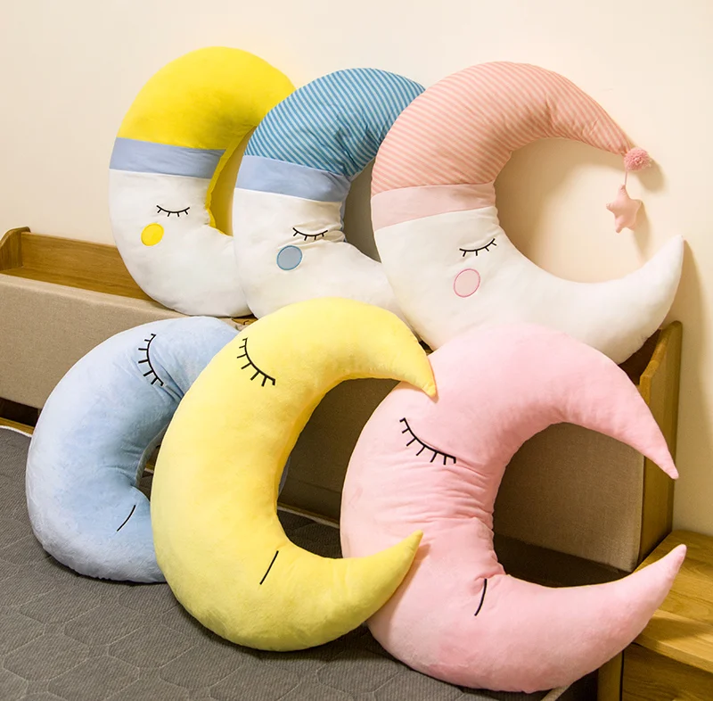

70cm ins hot eyelashes moon pillow cushion children pillow home decoration photo background high quality birthday gift for kids
