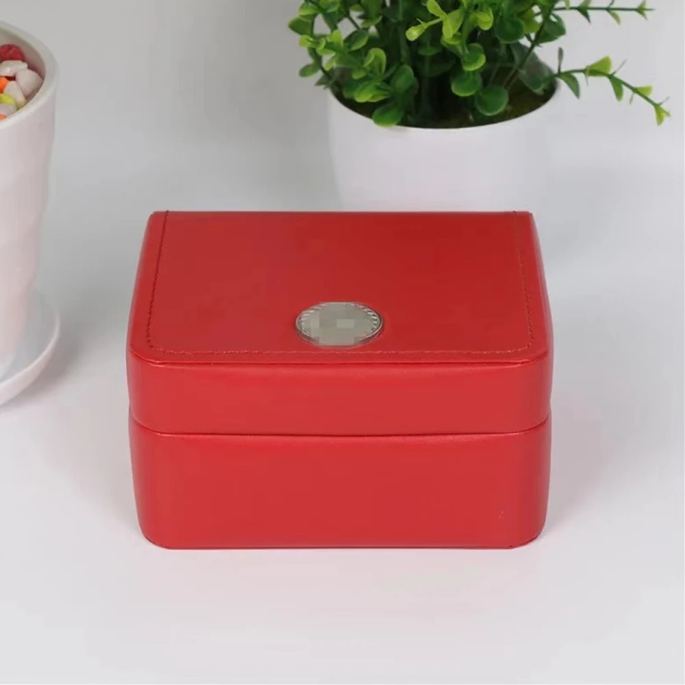 

2020 Luxury Square Red Booklet Card Tags And Papers In English Watches Box Original Inner Outer Men Wristwatch box