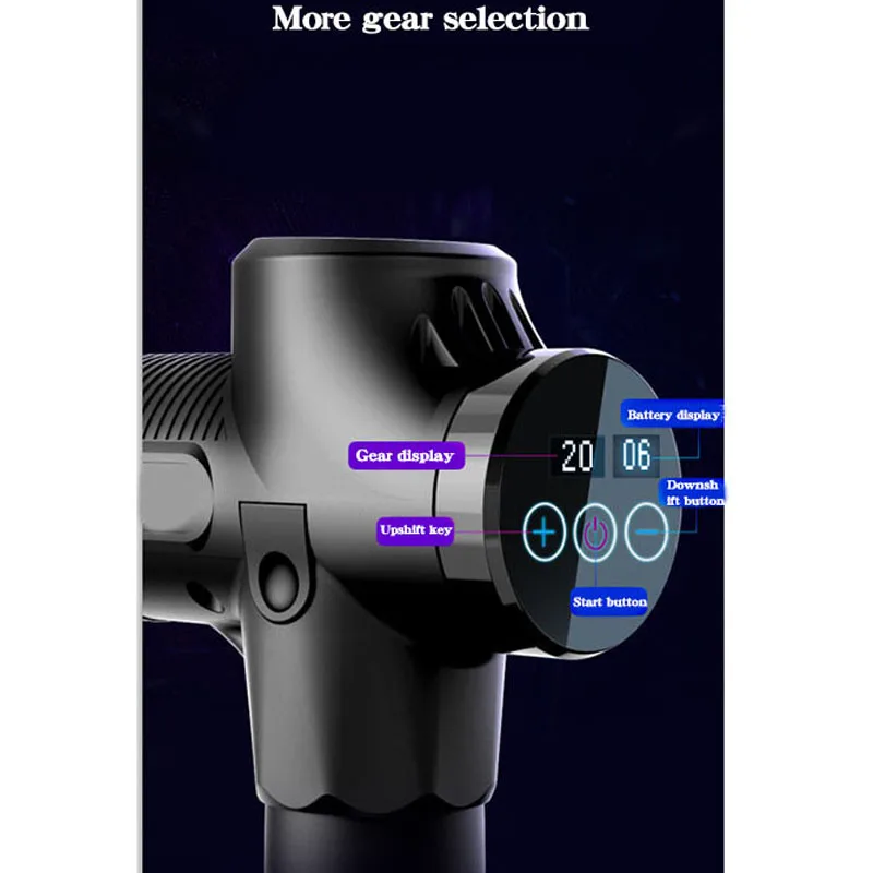 New Electronic Pistol Body Massage Led Low Noise Muscle Pain Relief | Бытовая техника