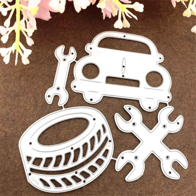 

2021New Tire tools Cutting Dies Stencil Die Cut Scrapbooking Craft Stamps