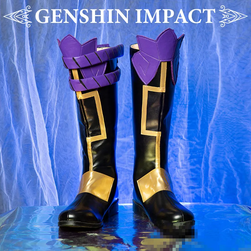 Предпродажа! Ботинки для косплея Genshin Impact Xiao Christmas