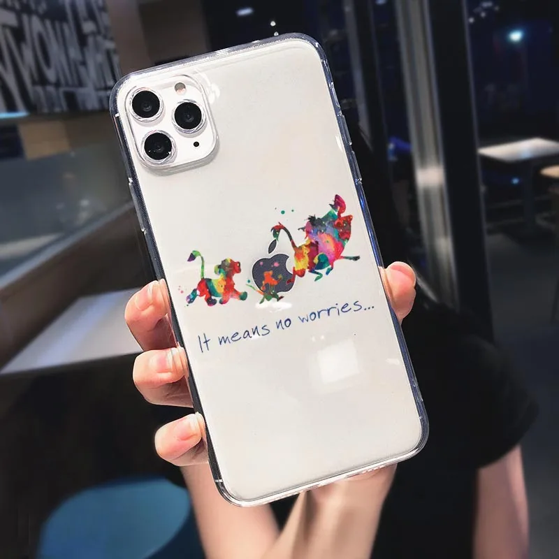Lion King Pumba Hakuna Matata Soft TPU Shell For iPhone 11 Pro MAX 5S 6 6S 7 8Plus XS Max XR X10 SE 2020 silicone cover | Мобильные