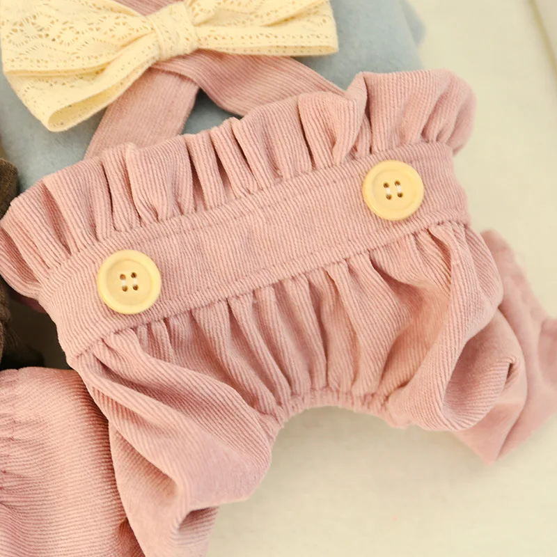 Милый комбинезон принцессы с бантом для маленьких собак зимний костюм