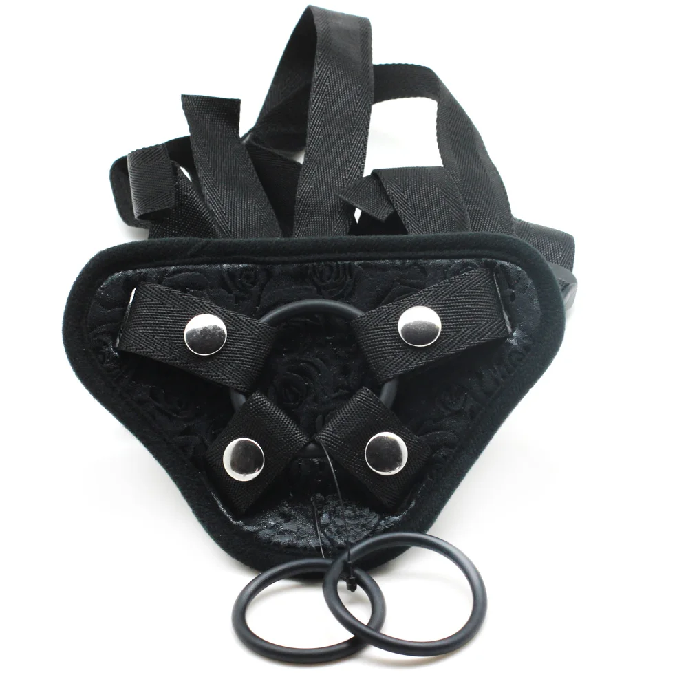 Черно фиолетовый ремешок smspade из искусственной кожи для фаллоимитатора