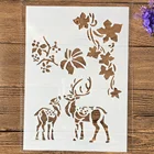 Трафареты формата А4 сделай сам для картины, мамы, сына, оленя, декоративные трафареты для раскраска для скрапбукинга, тиснильный альбом, 1 шт.