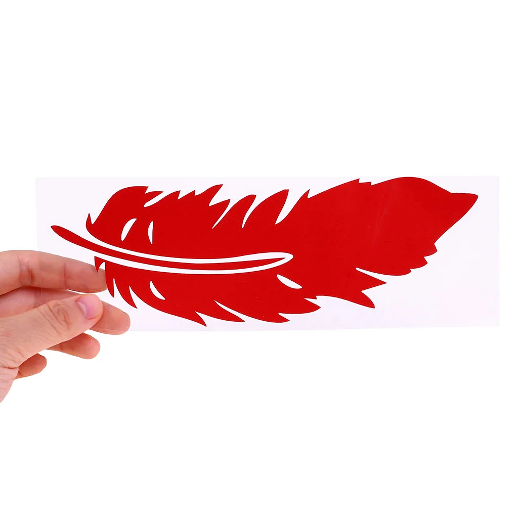 Funny 3D Cartoon Colorful Feather Aotu Car Stickers Decal Vinyl Cover Body Scratched Styling Motorcycle Accessories 19x7cm | Автомобили и