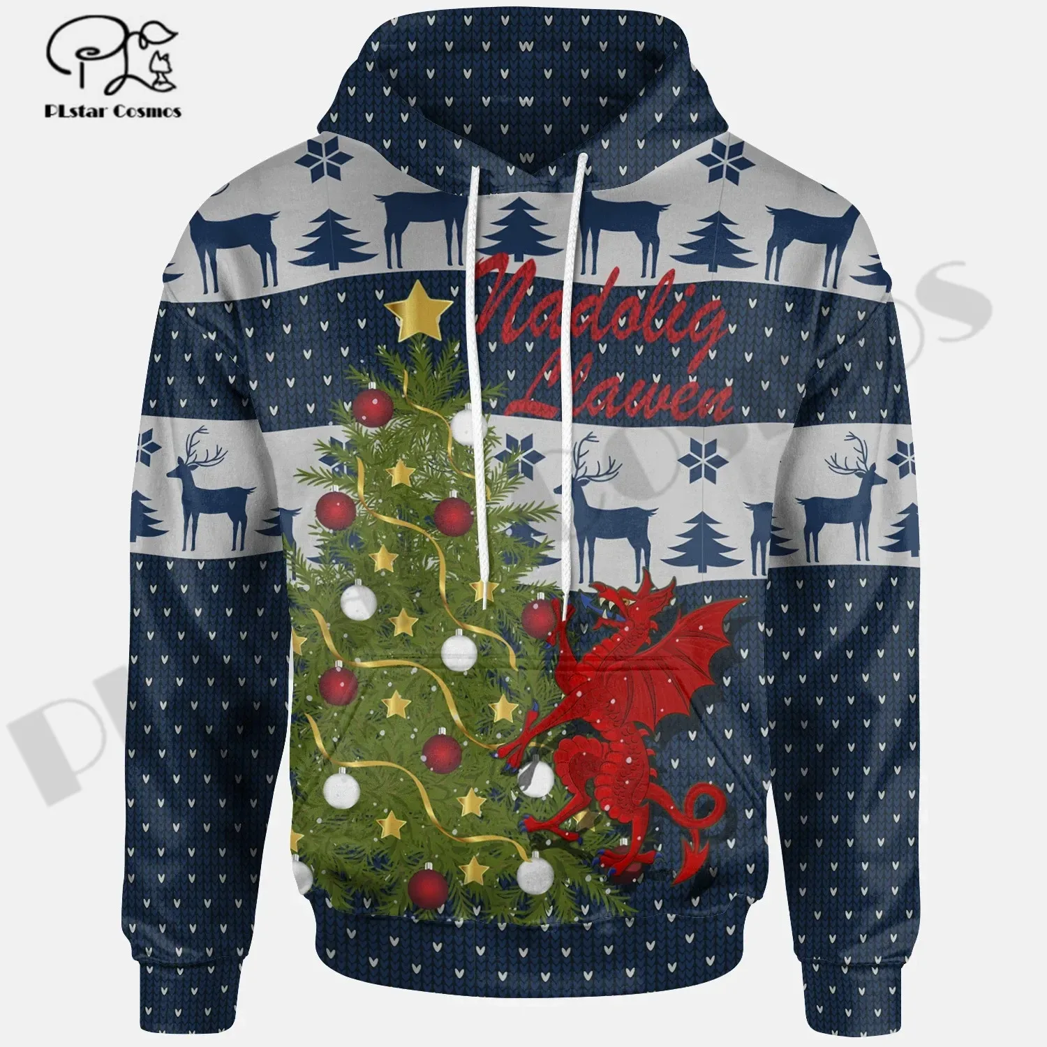 

PLstarCosmos 3DPrint Newest Celtic Christmas Wales Unique Men/Women Premium Harajuku Casual Streetwear Hoodies/Zip/Sweatshirt 5