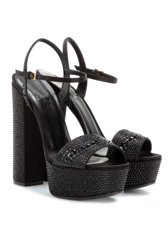 

Large solid suede sexy water platform thick heel open toe High Heel Sandals