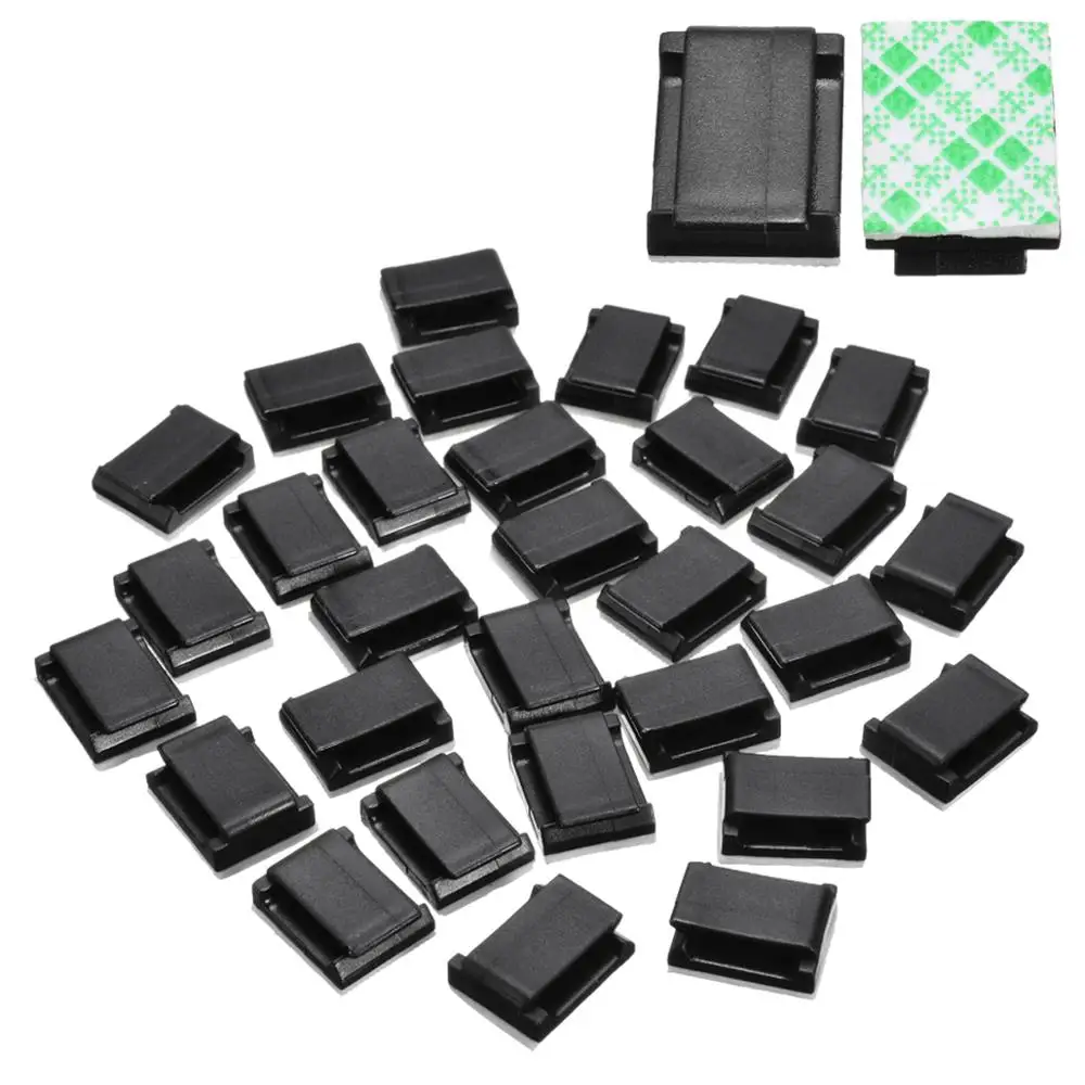 

20/30 шт., самоклеящиеся пластиковые провода для передачи данных