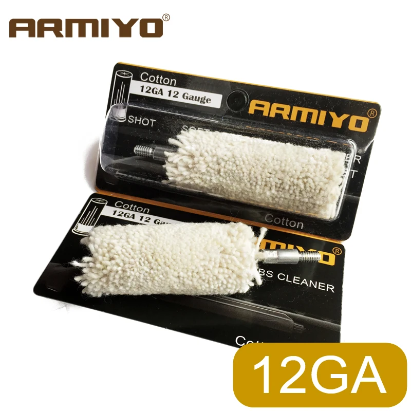 Armiyo 12GA 12 Калибр 18 5 мм баррель очиститель для хлопка чистящие тампоны винтовые