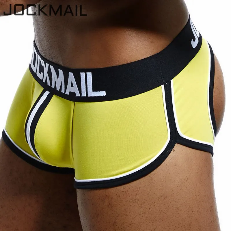 JOCKMAIL фирменфирменное Мужское нижнее белье, боксеры, шорты для геев, с мешочком для пениса, cueca, боксеры, calzoncillos hombre, мужские боксеры, шорты, трусы для сна