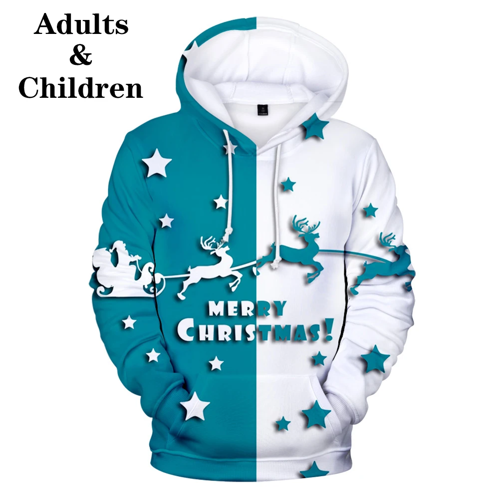 

Милые детские Счастливого Рождества Детские Модные Популярные 3D толстовки Рождество Харадзюку осень для мальчиков девочек мужчин женщин 3D толстовки с капюшоном