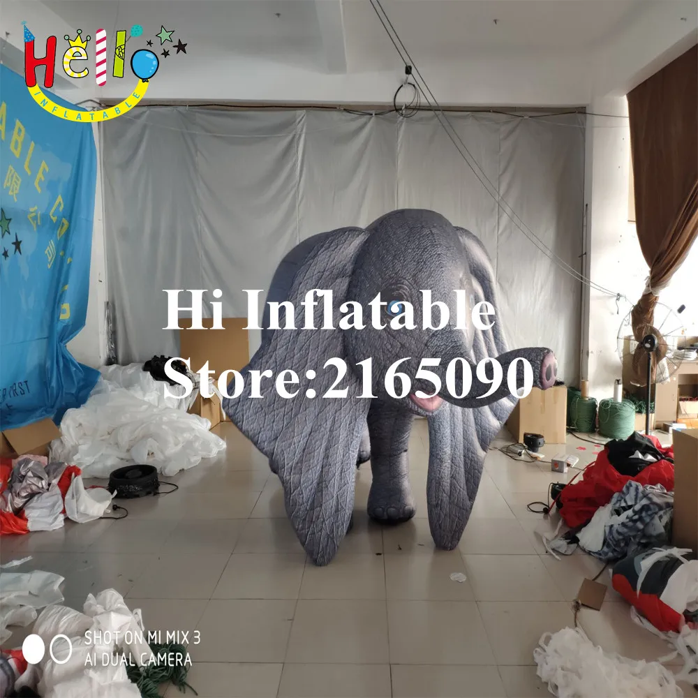 3 m long inflatable moving elephant cartoon animal mascot | Дом и сад