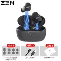zzn zt03 sport true wireless hi fistereo earphone bluetooth 5 1 headphone with deep bass waterproof tws earbuds for xiaomi phone