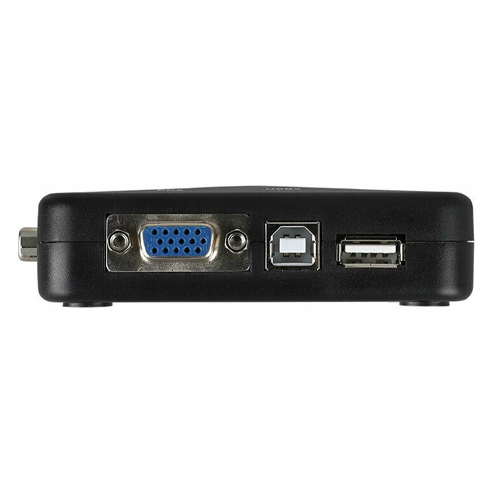 

2-Port USB 2.0 VGA KVM Switch with USB Hub Mouse/Keyboard/VGA Video Monitor 200MHz 1920x1440 for PC or Monitor Switching