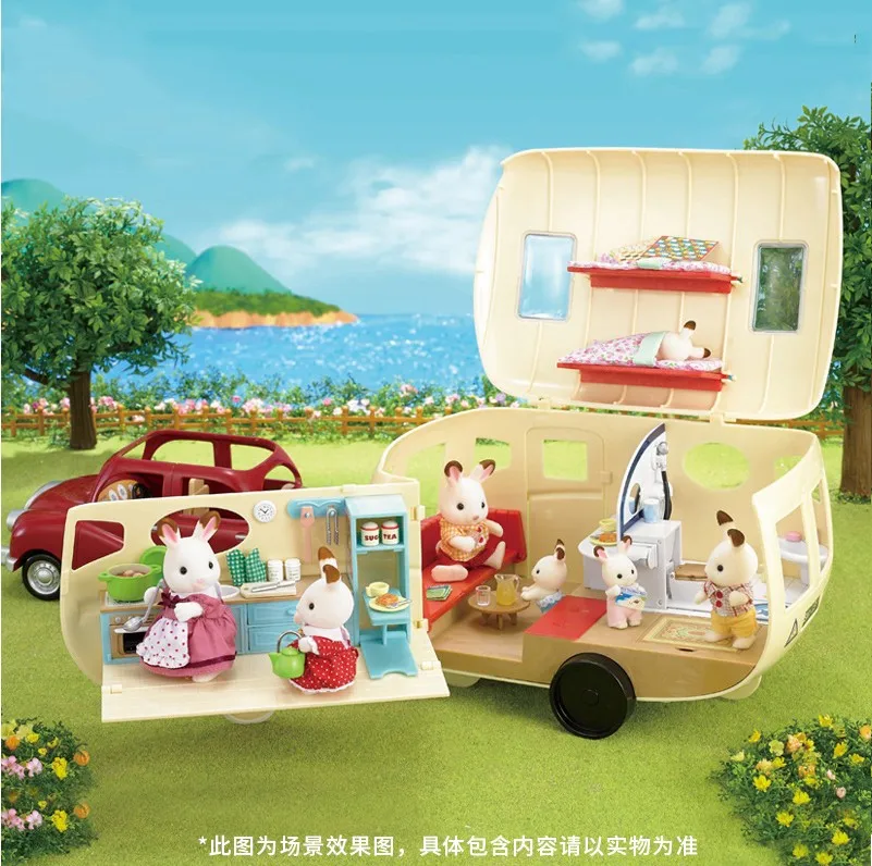 Sylvanian Families игрушка Sylvanian Families Camper игровой дом для девочек кукла модель игрушечная машинка 5045