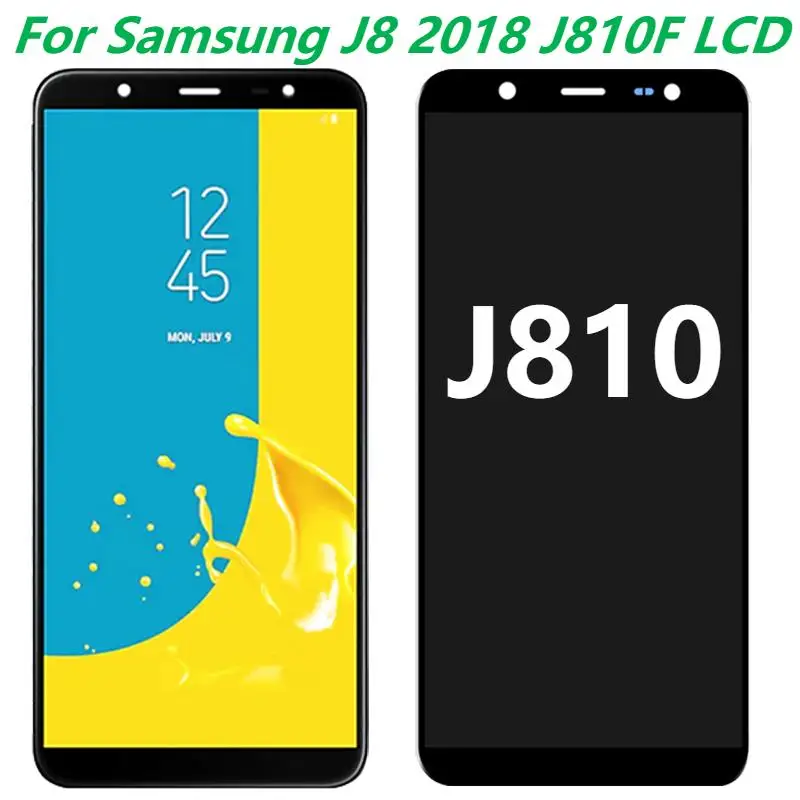 

Original AMOLED 6.0'' For Samsung Galaxy J8 2018 LCD Display Touch Screen Replacement With Frame Galaxy SM-J810 J810F J810M LCD
