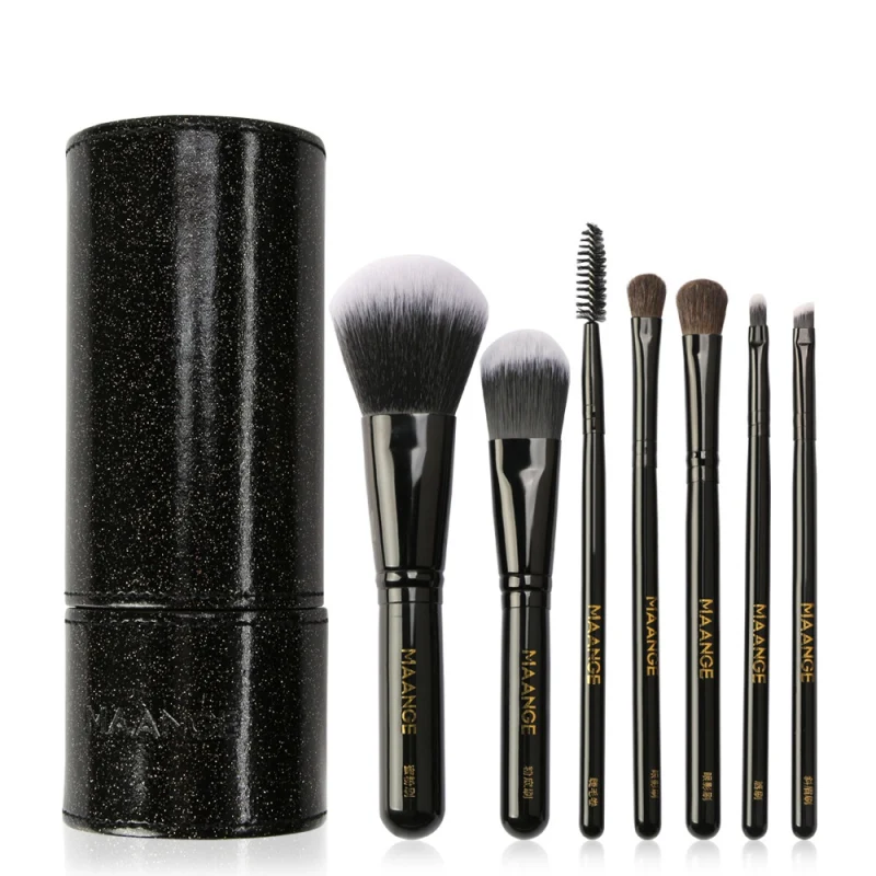 Набор кистей для макияжа MKXJ набор с футляром хранения пудры кисти основы ресниц