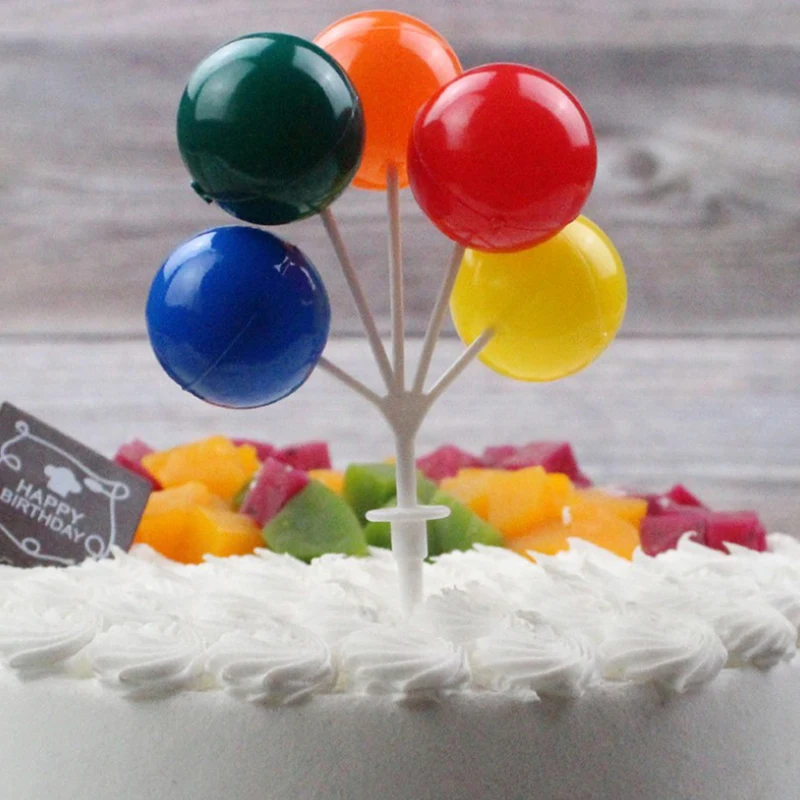 

Wedding Birthday Party Balloon Cake Topper Cake Plastic Plug-in Party Decor Made of good quality material