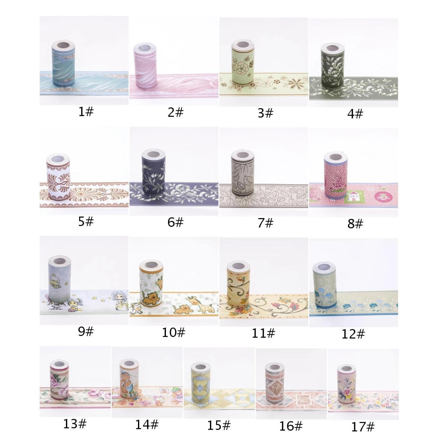 Цветочные самоклеющиеся стены бортик границы бумага водонепроницаемая комната