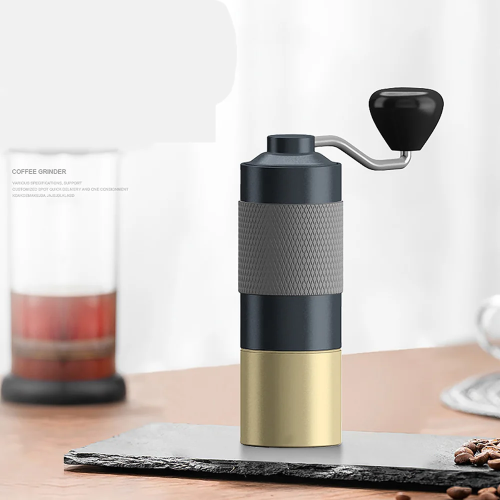

Manual Coffee Grinder Portable Stainless Steel Hand Crank Coffee Bean Grinder Conical Burr Mill for Home Office Camping