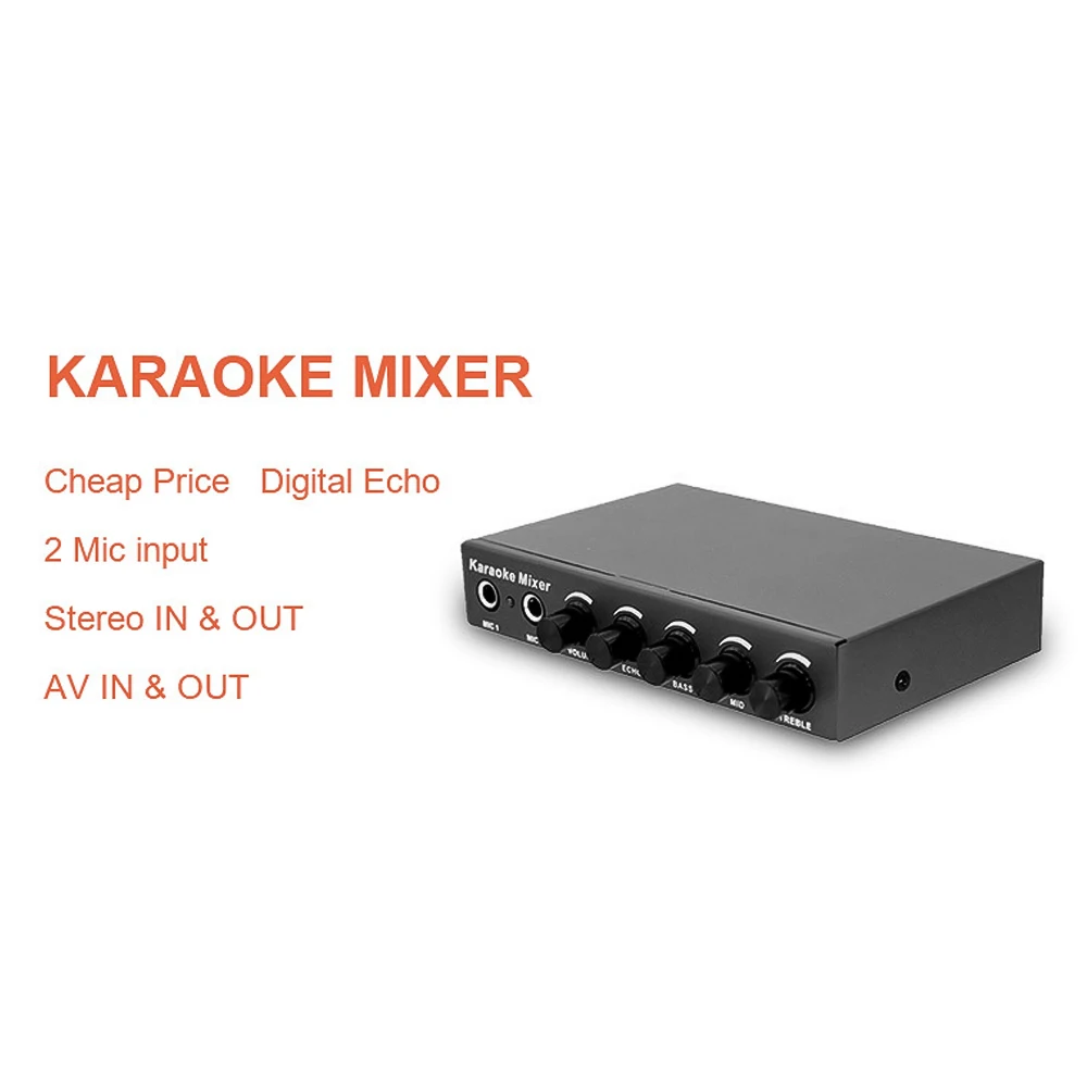 

Microphone Audio Mixer for KTV/Meeting/Party/Outdoor Activities for Computer/Home Audio System/Speaker/Mobile Phone