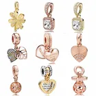 Роза, мама и дочь, сердца, клевер, семена будущего, подвеска из бисера, искусственная серебряная подвеска, подходят для детской бижутерии, сделай сам