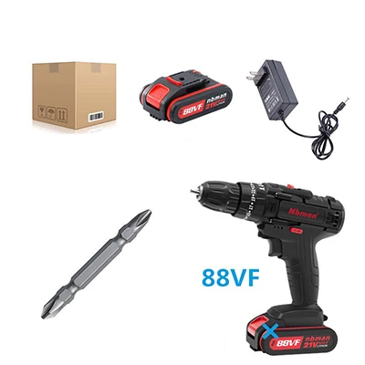 88VF 21v Макс литий-ионный аккумулятор 35N. m 2-скорость электрическая дрель мини-дрель электрическая отвертка беспроводной индикатор питания драйвера со светодиодной подсветкой - Цвет: 88VF