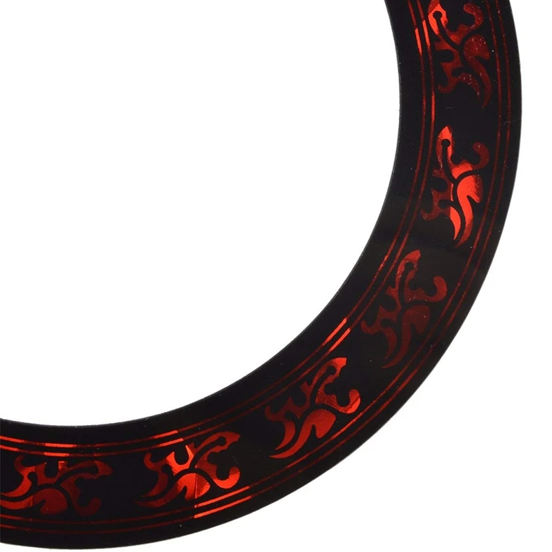 1 шт. Soundhole розетка Наклейка с красным узором для акустической классической