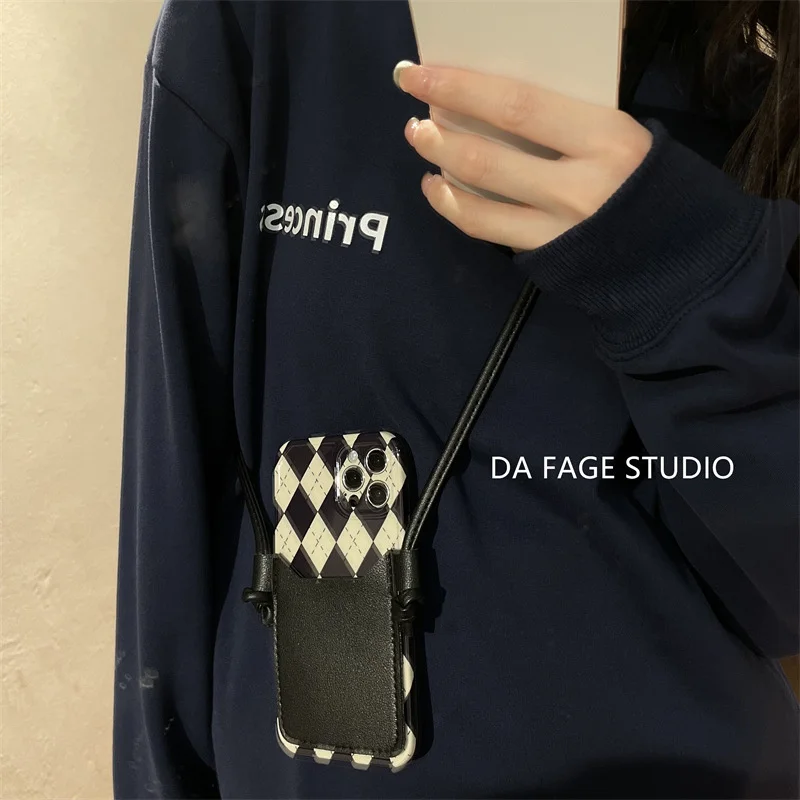 

Linggeka Bag Messenger for X Apple 12 mobile phone case 8p female 11promax \ xsmax Korean Apple 13