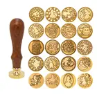 Новинка 2021, прозрачные штампы, восковая печать, ретро, деревянные, антикварные, маленький город, сказка, резиновая металлическая ручка, свадебные приглашения, ремесло