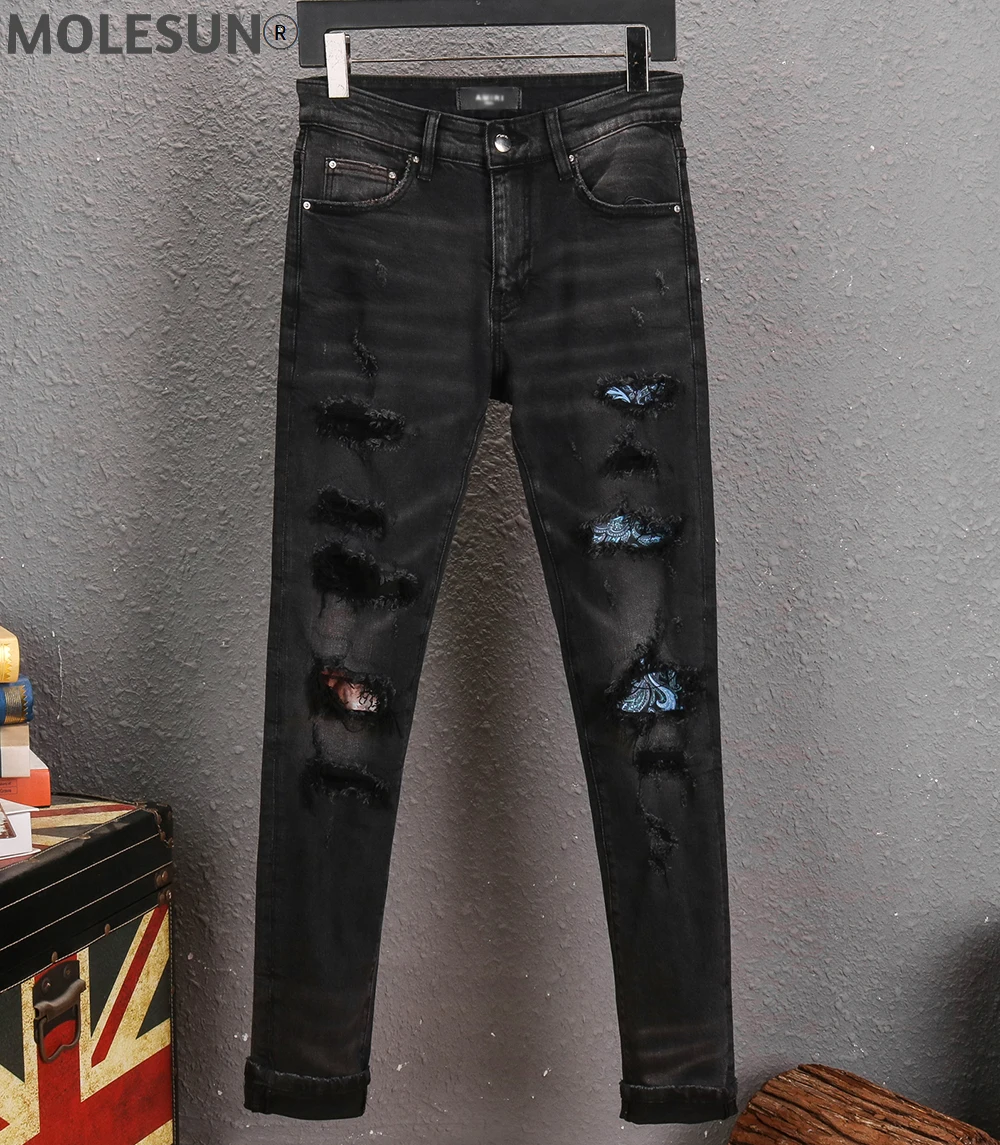 

European Club style mens brand jeans dsq brand Men slim jeans pants men denim trousers zipper black Pencil Pants jeans for men