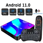 ТВ-приставка Android 11,0, bluetooth, 4k, 3D, 2,45,8 ГГц, Wi-Fi, 4k, 3D, Youtube, HDR +, высокое качество, очень быстрая приставка, 4 Гб, 32 ГБ, 64 ГБ, 128 ГБ ROM