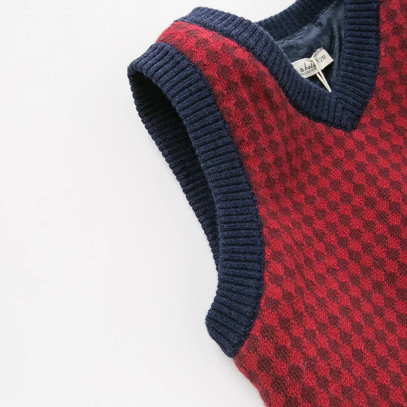 DB11777 dave bella/Осенняя красивая курточка в горошек для мальчиков Модная Детская