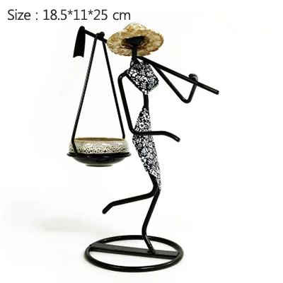 Black-Flower Cloth Strongwell нордическая ферма девушка Железный цветок стенд горшечные растения переноска топор человек цветочный горшок настольный домашний декорации и подарки на день рожденья - Цвет: Black-Flower Cloth