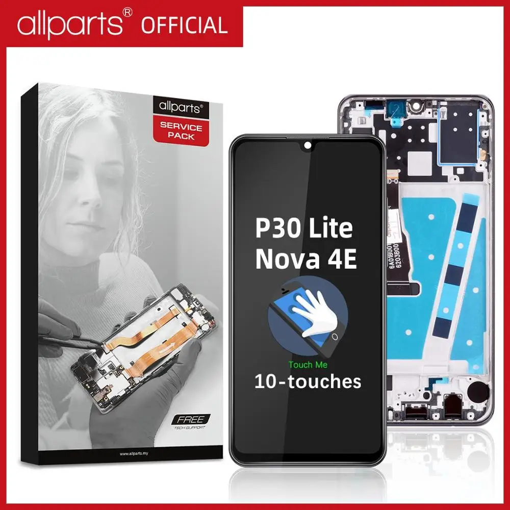 Оригинальный дисплей для HUAWEI P30 Lite ЖК-дисплей сенсорный экран Nove 4e Замена MAR-LX1 LX2 |
